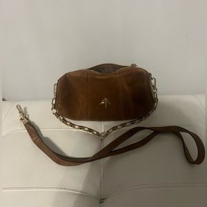 Manu Atelier brown suede purse